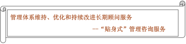 管理体系维护、优化和持续改进顾问服务